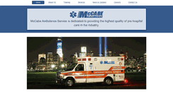 Desktop Screenshot of mccabeambulance.com