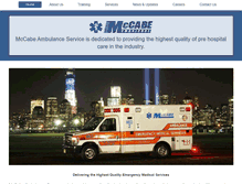 Tablet Screenshot of mccabeambulance.com